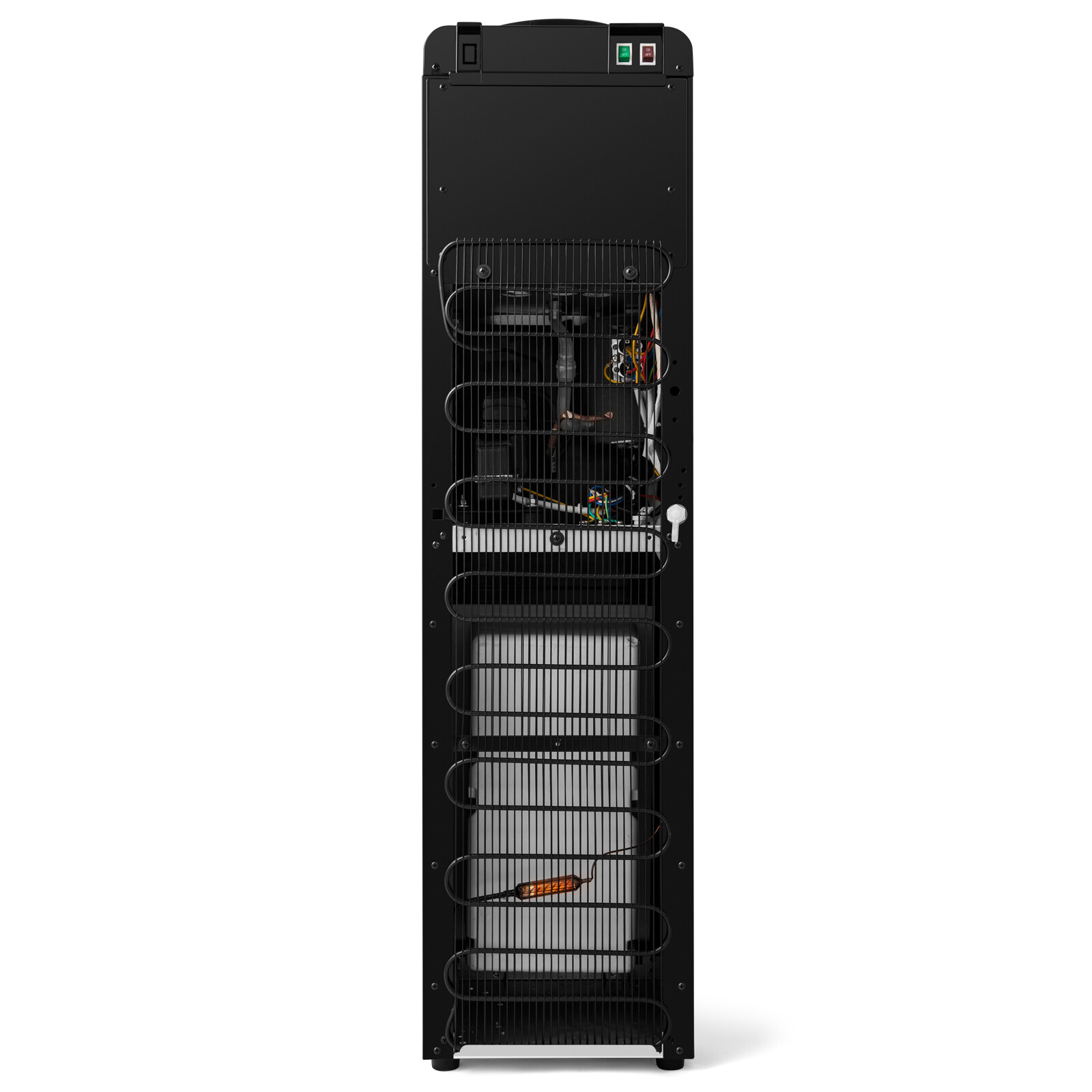 Top Loading Hot/Cold Water Cooler Dispenser Compressor Refrigeration w/ Freezer