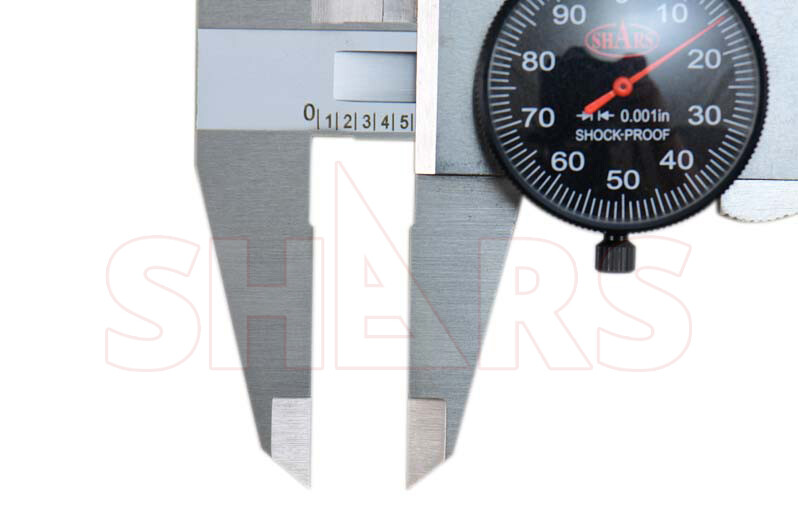 8" DIAL CALIPER SHOCK PROOF .001" STAINLESS 4WAY BLACK FACE Inspection Report P}