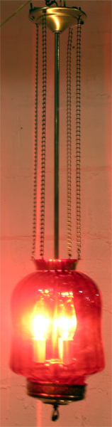 RUBY GLASS HANGING LIGHT