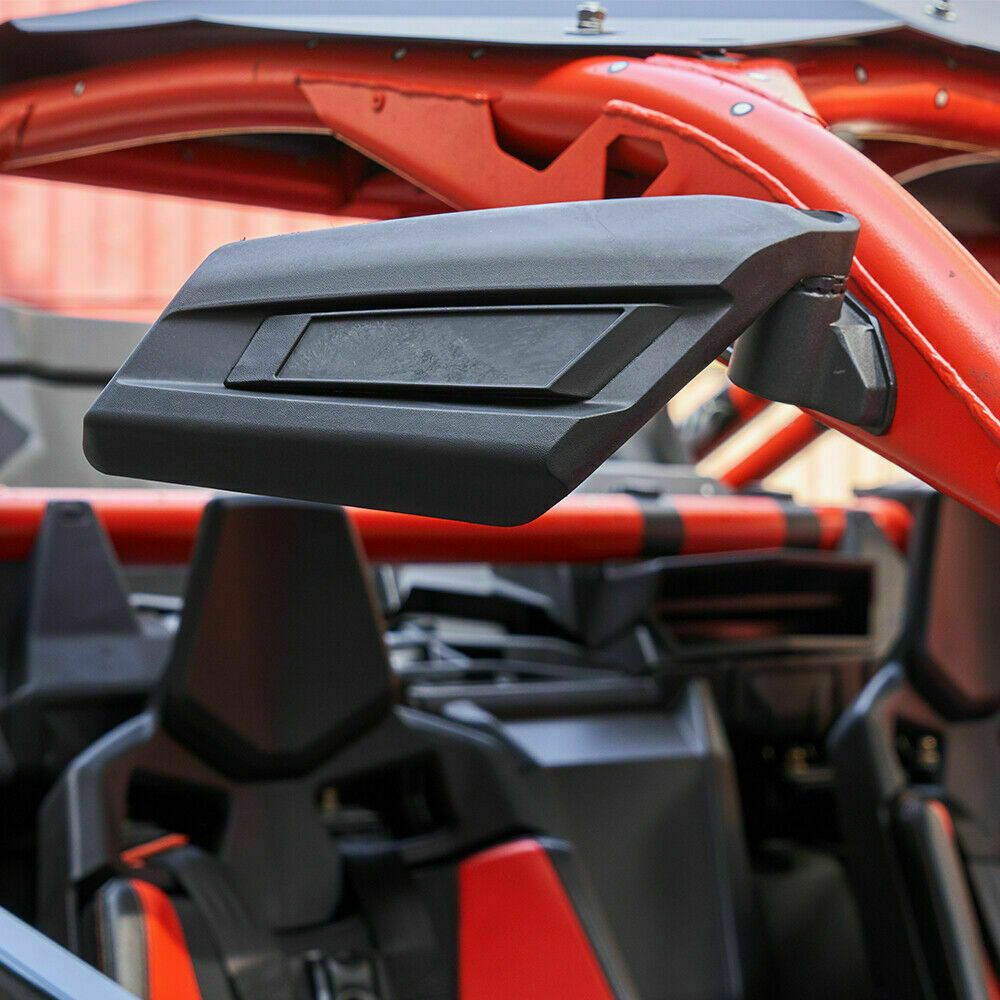 Kemimoto Rear Racing Side Mirrors For Can Am Maverick X3 Max Turbo R 2017-2024