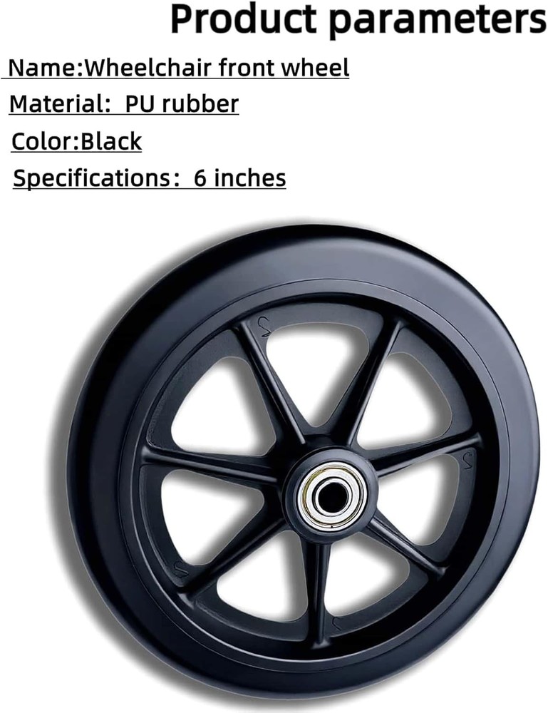for Walker - Universal Hard Rubber Walker Wheels Replacement, Fit Drive Rolla...