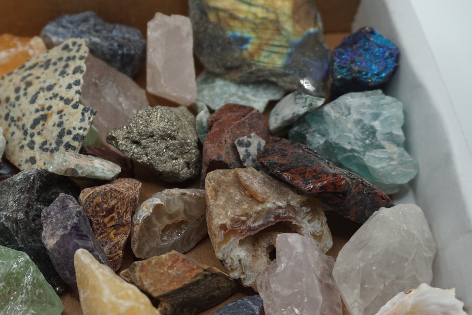 Crafters Collection 1 Lb Natural Crystals Mineral Specimens Mixed Gemstones