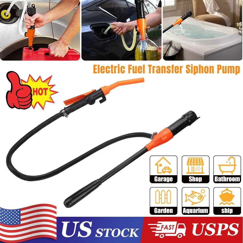 Portable Powered Battery Liquid Transfer Pump 2.4 GPM for Gasoline Diesel Fuel