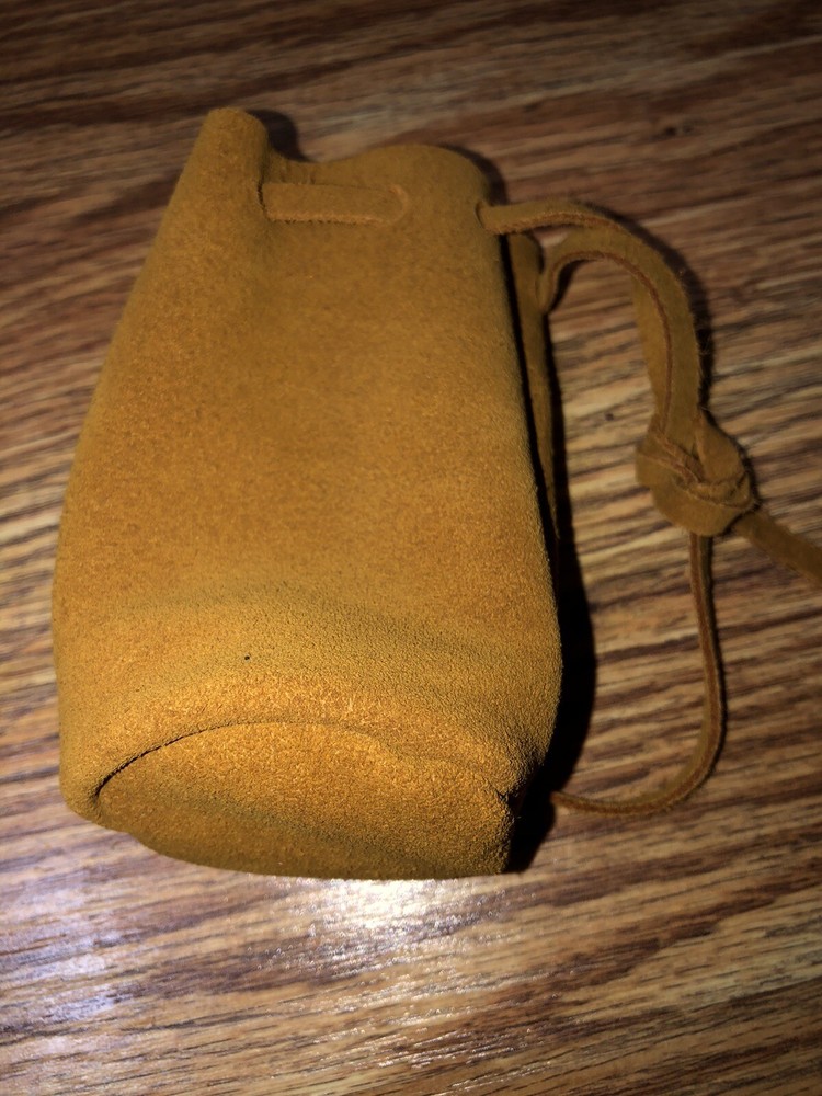 Muzzleloading black powder Fringed Bag Bullet Bag Set Handcrafted Leather