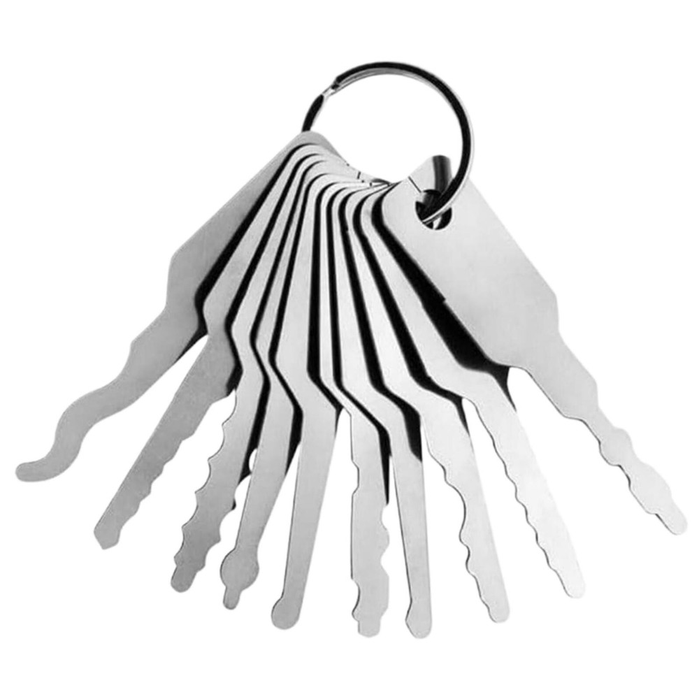 10PCS Master Keys Stainless Steel Replacement Skeleton Lock Key Set NEW