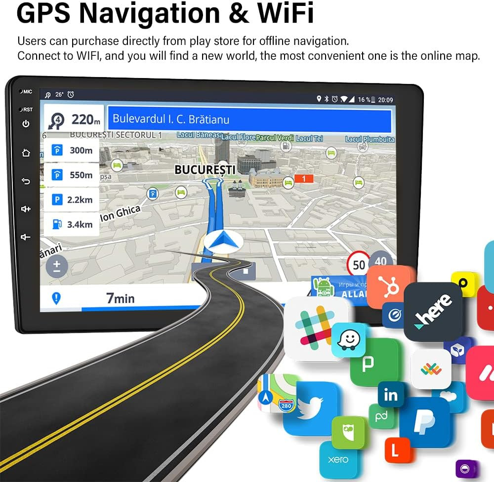 64G Apple CarPlay Car Radio Stereo Android 13 GPS NAV For Jeep Liberty 2002-2007