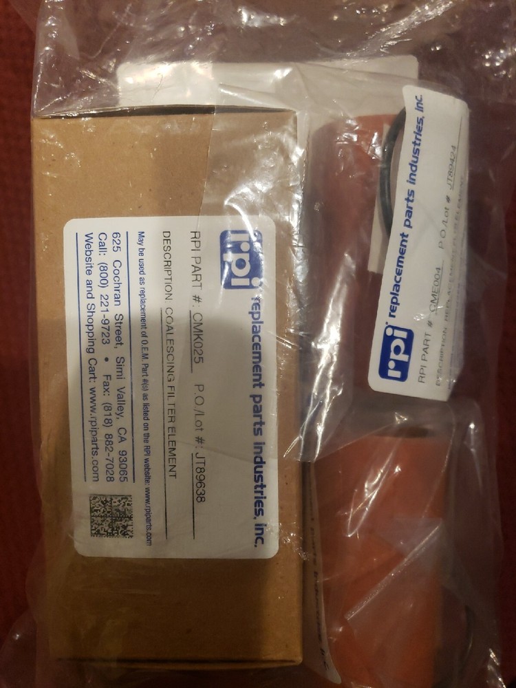 Compressor PM Kits MIDMARK®, P21, P22 RPI#CMK155 CMK025 #CME004 Filter Element