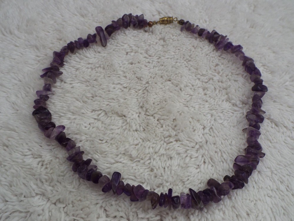 Amethyst Stone Necklace (J53)