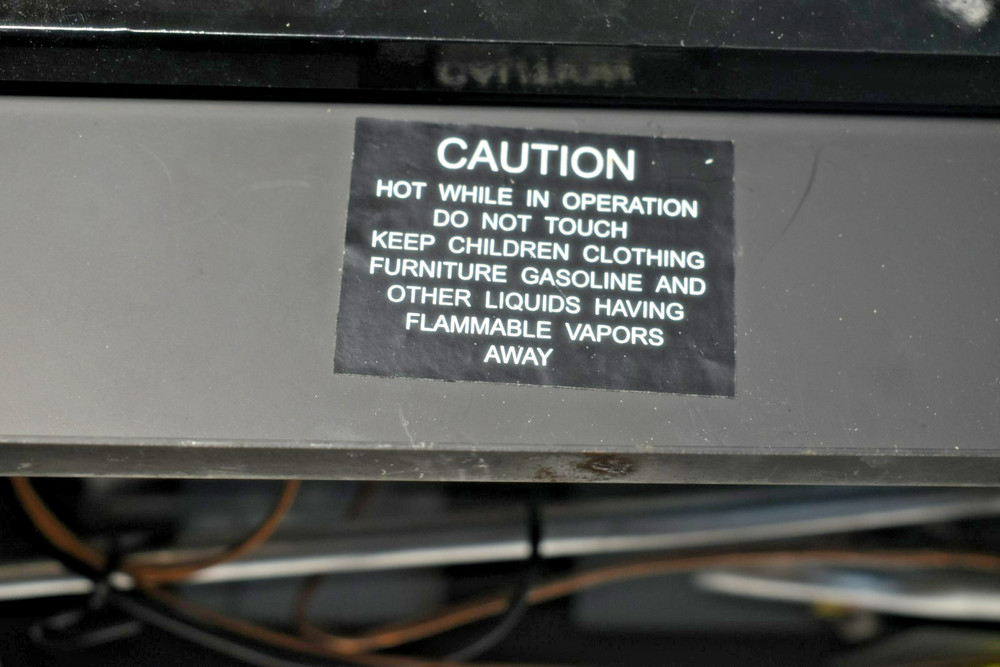 Propane gas fireplace insert. Style selections with logs