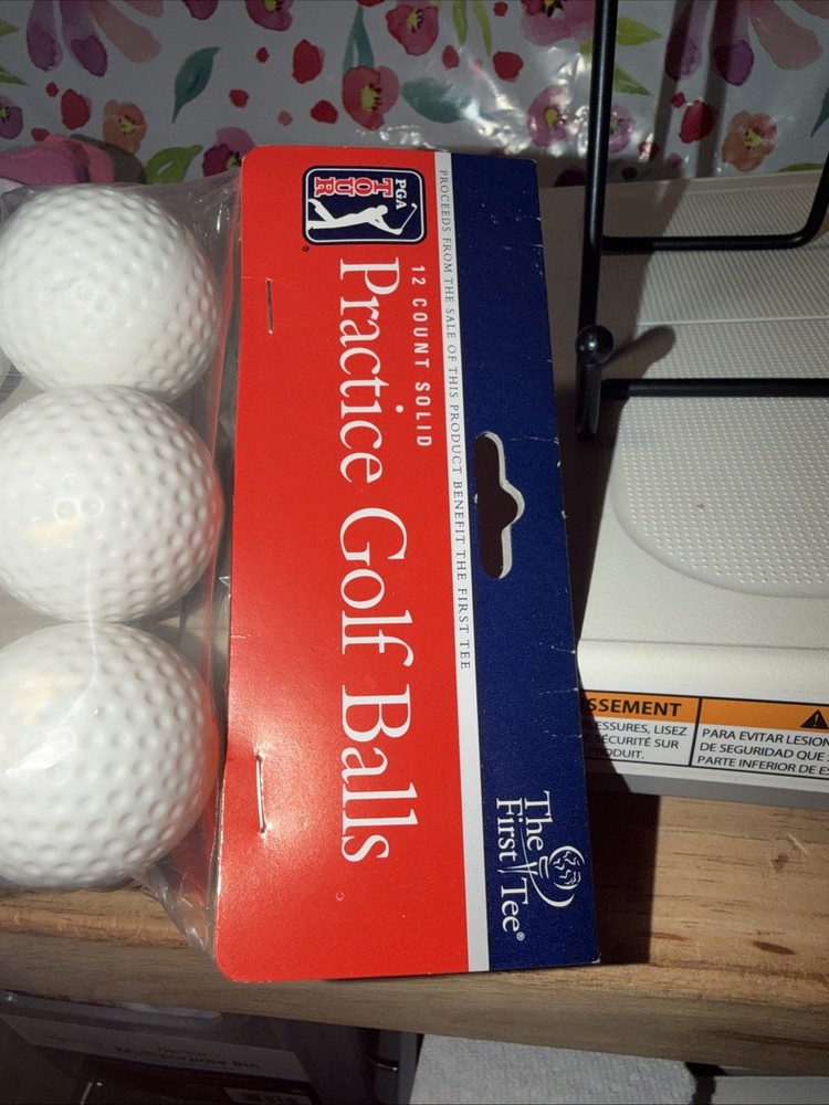 PGA Tour -12 Count Plastic Practice Golf Balls Solid Training Swing Simulator
