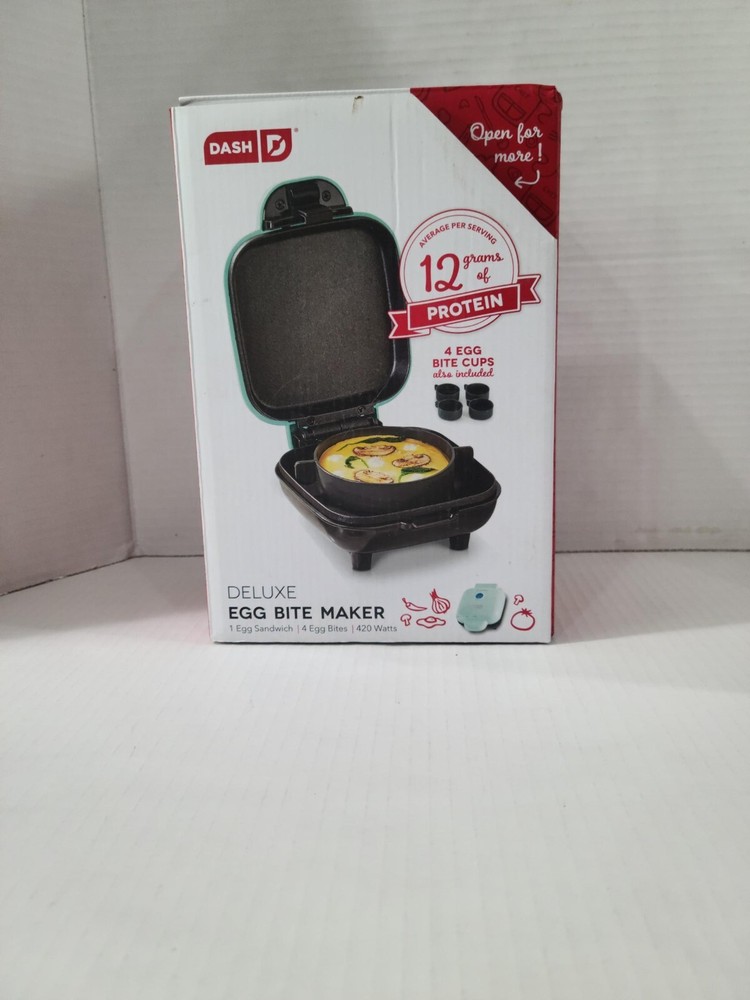 Dash D Deluxe Egg Bite Maker 4 Egg Bites Silicone Molds included.