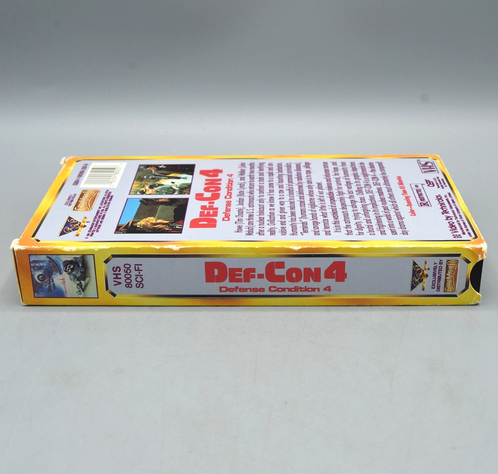 Def Con 4 VHS 1991 Release Starmaker Thriller Sci Fi TESTED