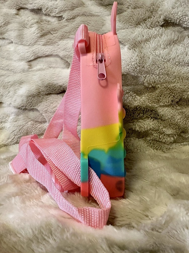 Silicone Pop It Unicorn Small Backpack