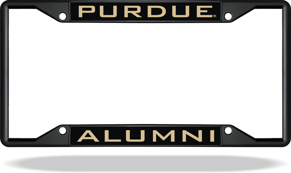 Purdue ALUMNI Black License Plate Frame