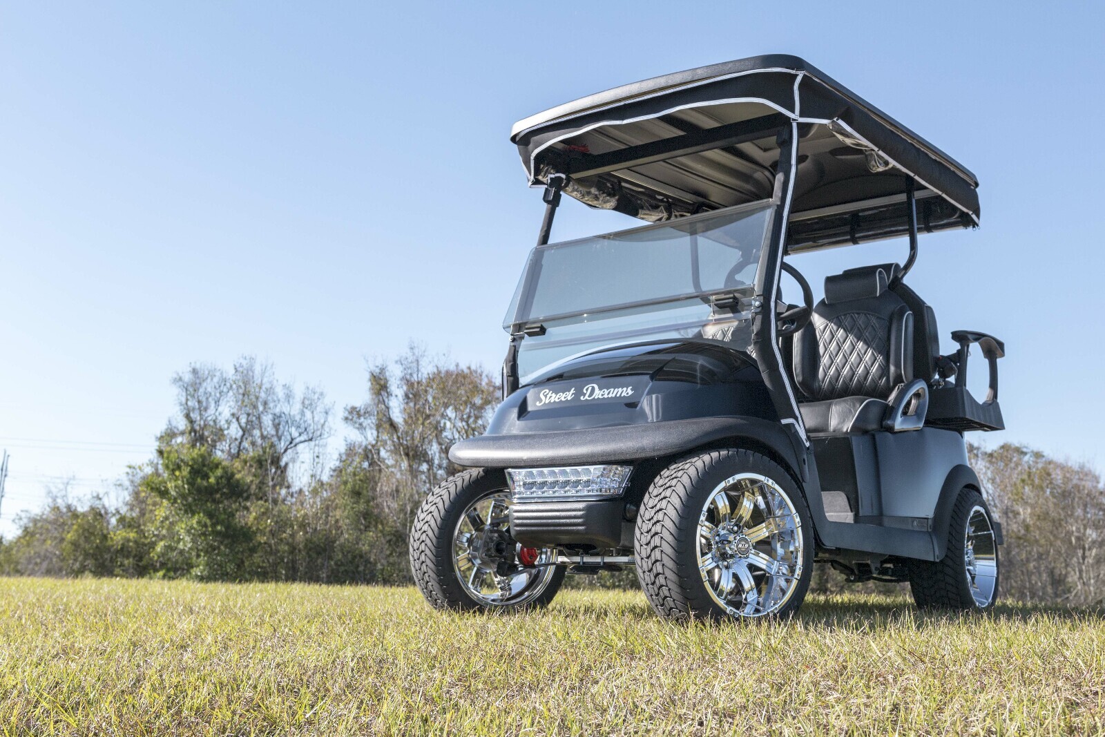 Club Car Precedent (04-21) Golf Cart Fold Down Windshield - Tinted