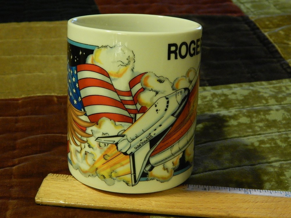 NASA Merch. ~ "Roger That!" (1995) USA Space Program ~ Coffee Mug ~ Ceramic Cup