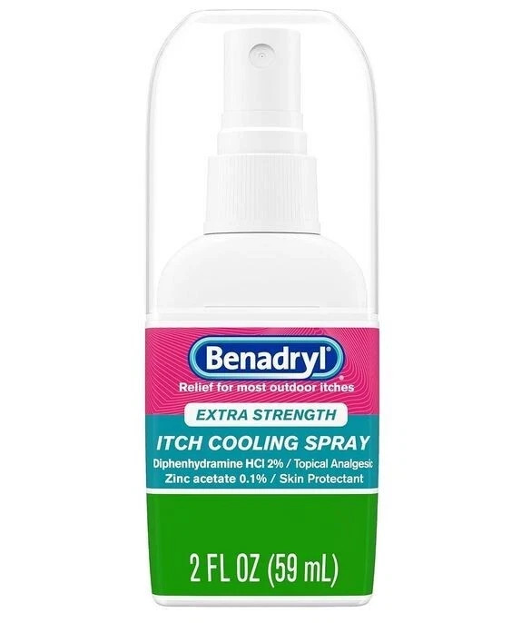 BENADRYL ITCH STOP MAX STRENGTH SPRAY 2OZ   x 3