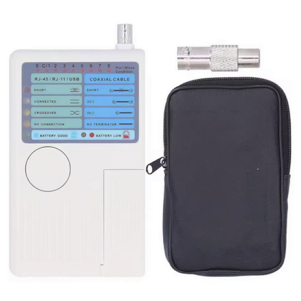 Professional Multi Function 4 In 1 Network Cable Tester RJ45/RJ11/USB/BNC LAN Ca