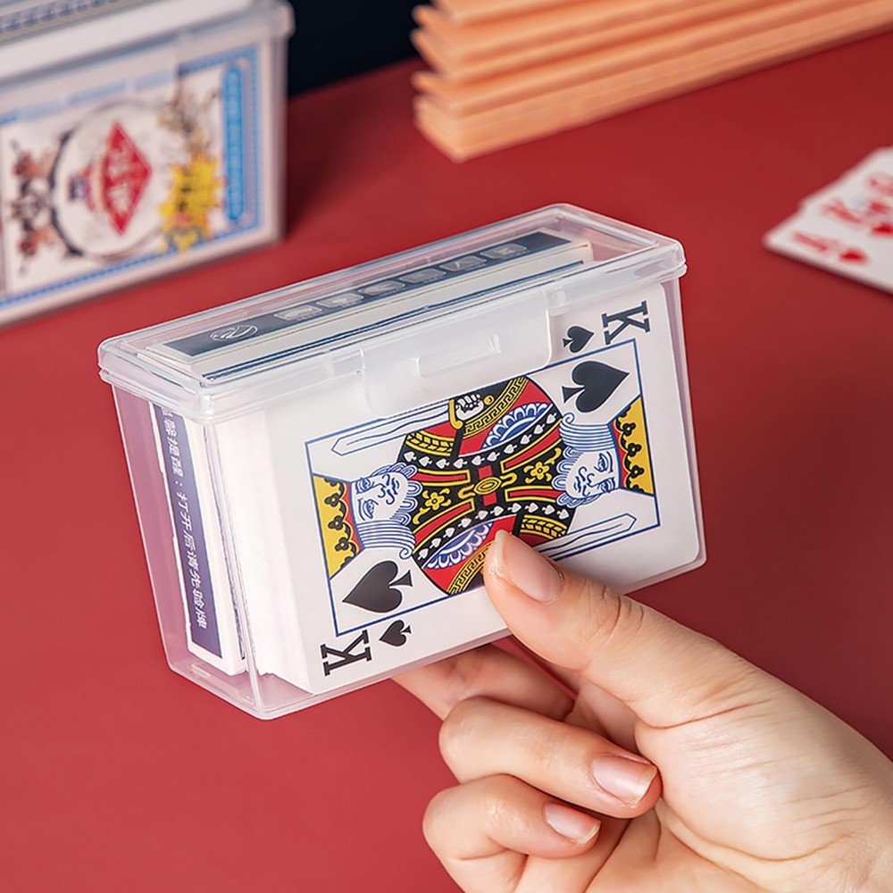 8 Pcs Blank Playing Card Case Storage Box, Empty Flash Card Deck Holder Case ...