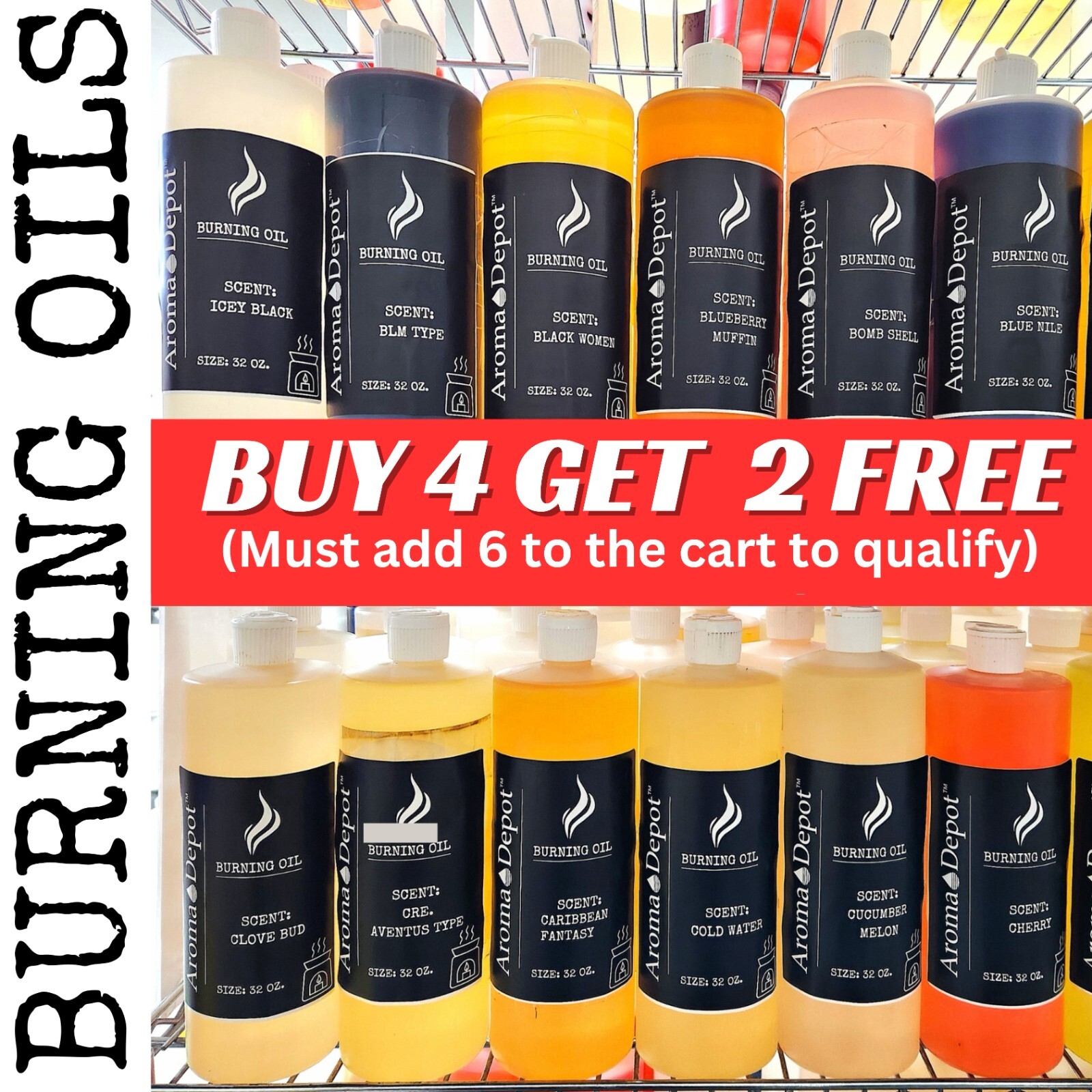 Scented Burning Oils - Fragrance Oil, Perfume Oil for Oil Burner Lamp Wax Warmer