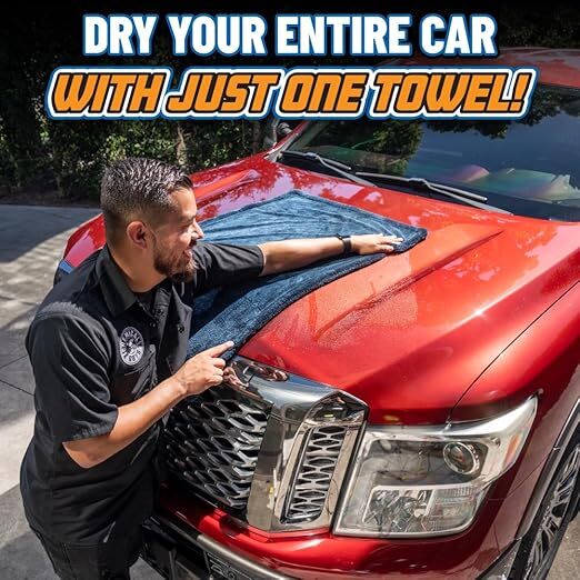 Chemical Guys - Megalodon Twisted Loop Microfiber Drying Towel (24” x 36”)