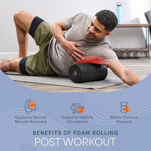 4 Speed Vibrating Foam Roller for Physical Therapy & Exercise - High Large