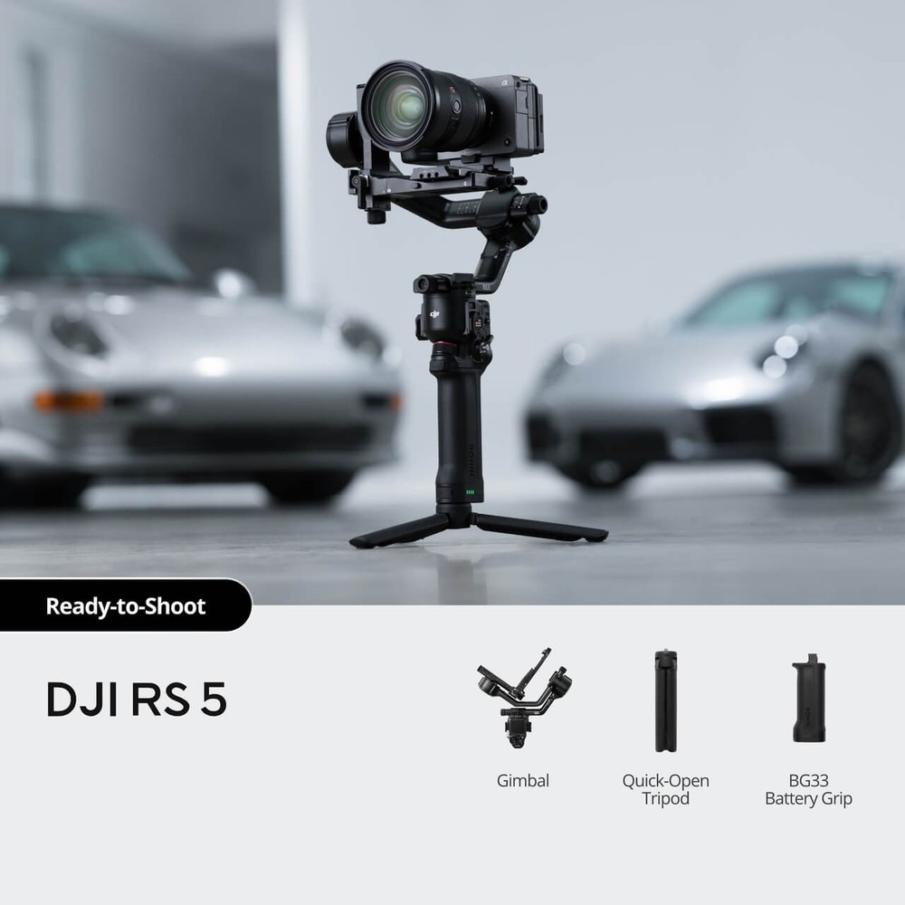 DJI RS 5 Gimbal Stabilizer – 3-Axis Camera Stabilization System