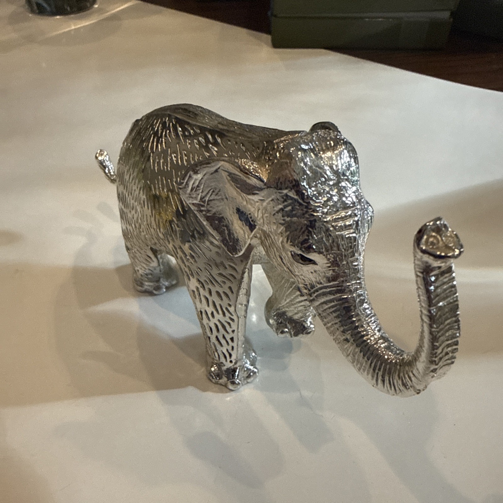 Christofle Lumière d'Argent silver-plated elephant figurine