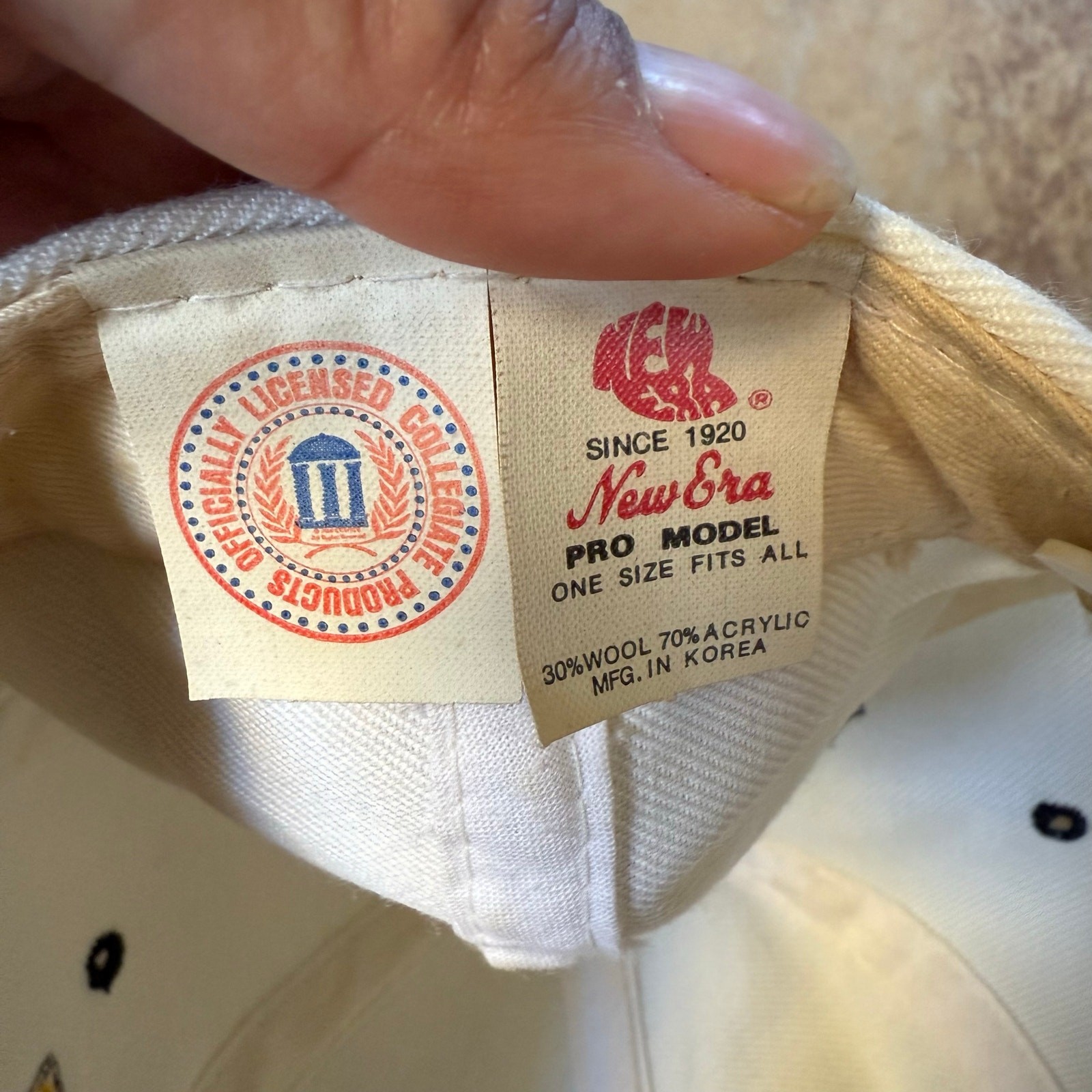 Vintage New Era University Of Michigan Wolverines Snapback Baseball Hat Cap