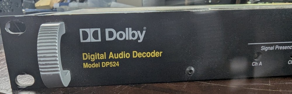 Dolby DP524 Digital Audio Decoder Rackmount AES/EBU SPDIF Pro Broadcast