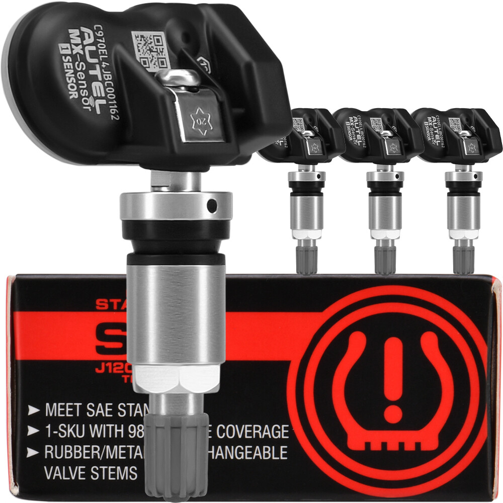 4pcs Autel MX-Sensor 315&433MHz Programmable TPMS Universal Tire pressure Sensor