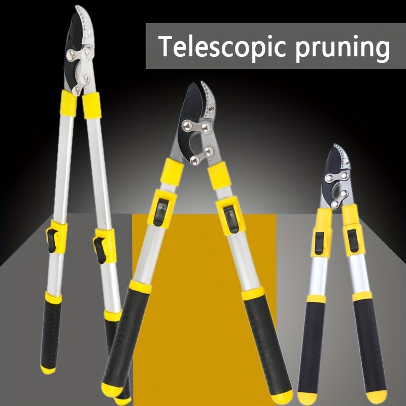 1pcs Strong Telescopic Thick Branch Scissors, Fruit Tree Pruning Garden Scissors