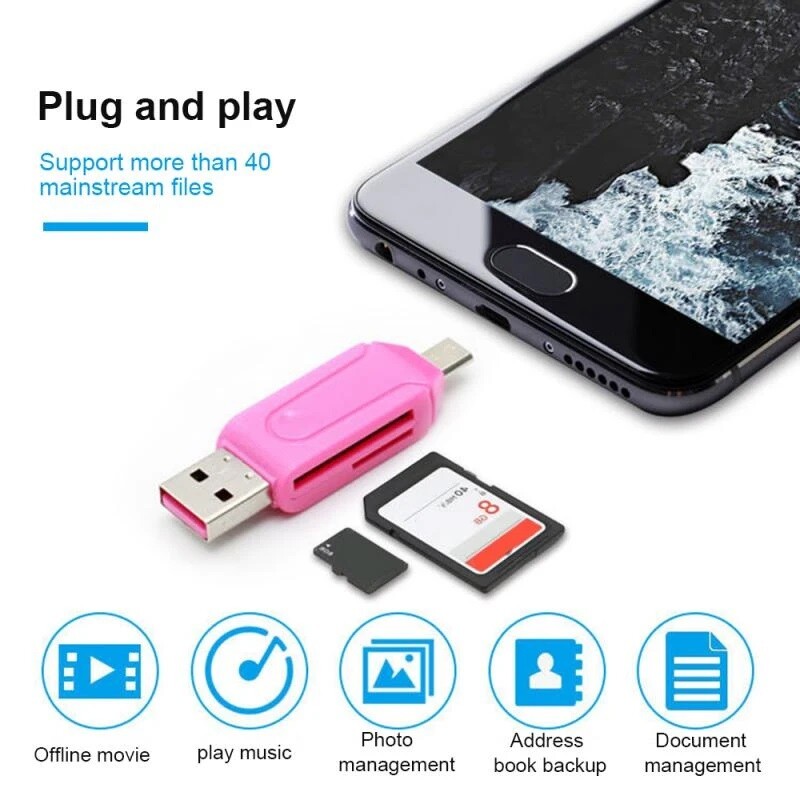 Memory Card Reader Mini 26-IN-1 USB 2.0 High Speed For CF xD SD MS SDHC