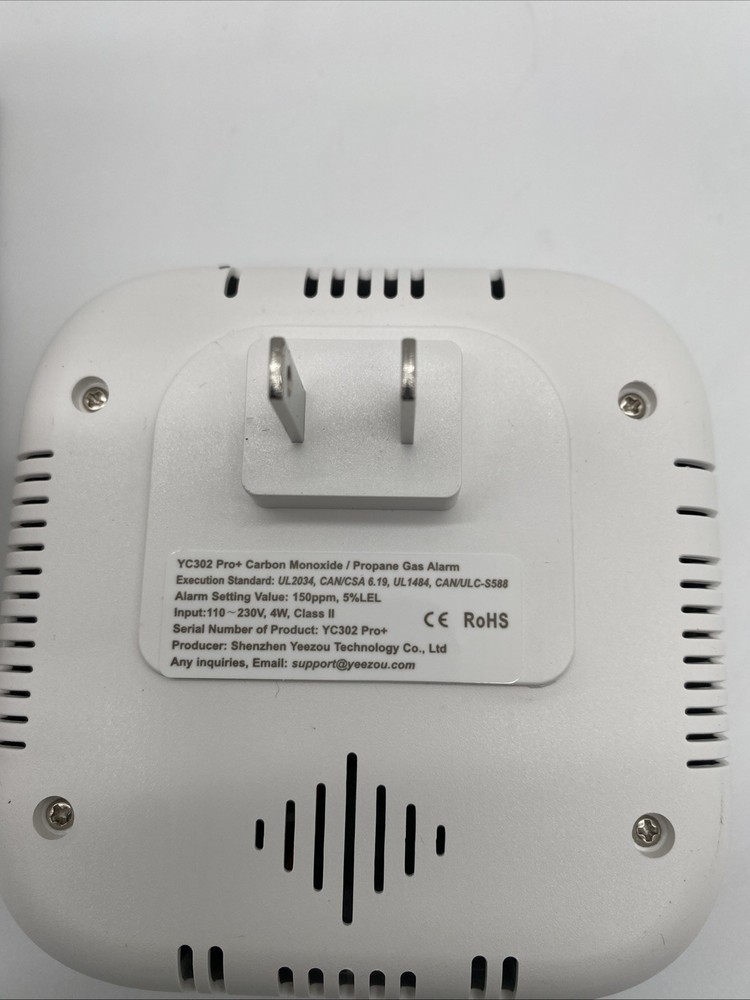 Carbon Monoxide Detector Explosive Gas Detector Plug in Wall
