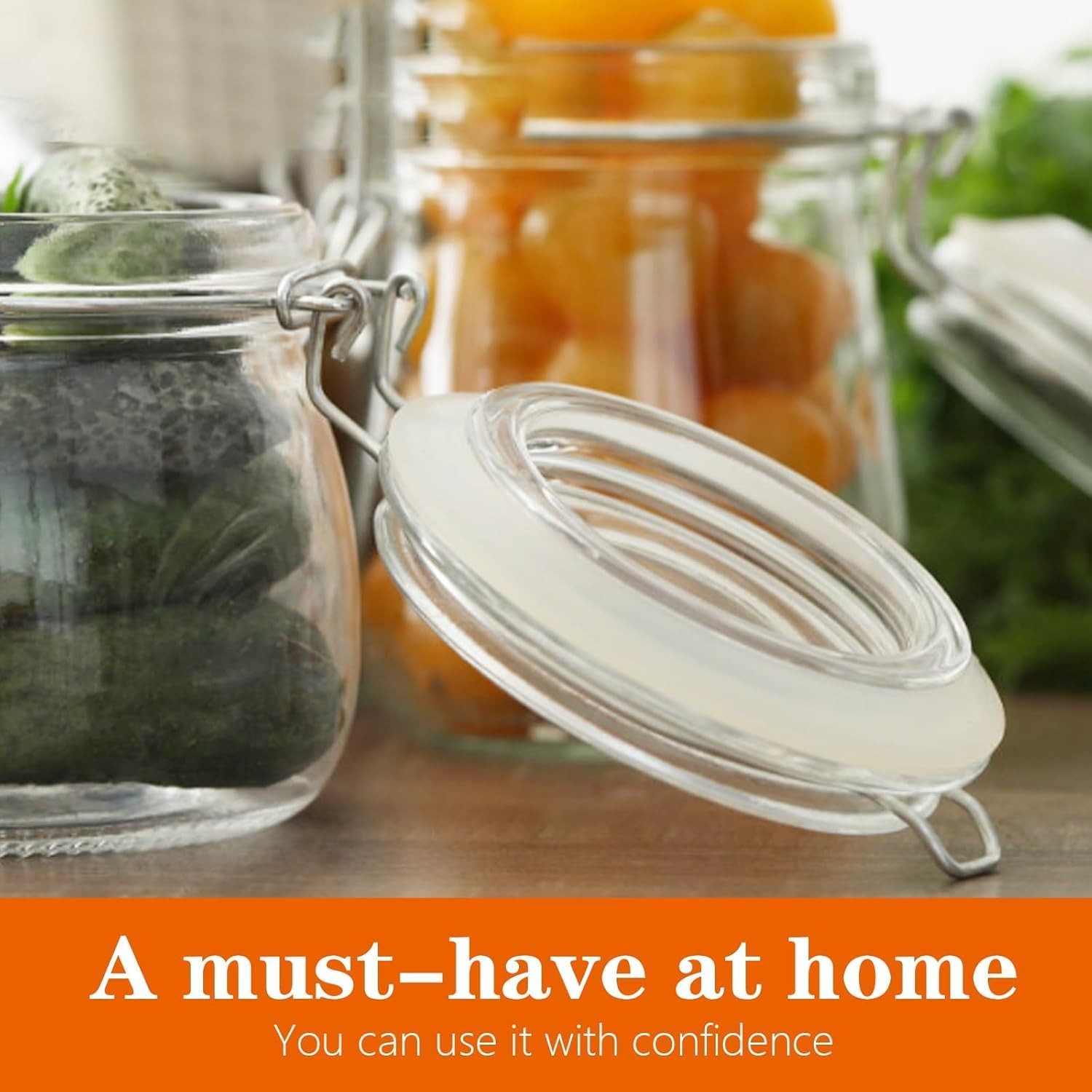 12pcs 3.7 Inches Silicone Jar Gaskets Replacement Silicone Seals Airtight Gasket