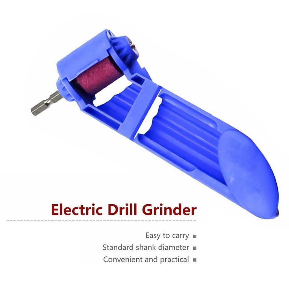 Drill Sharpener Set Wrench Compact Corundum Grinding wheel Lightweight