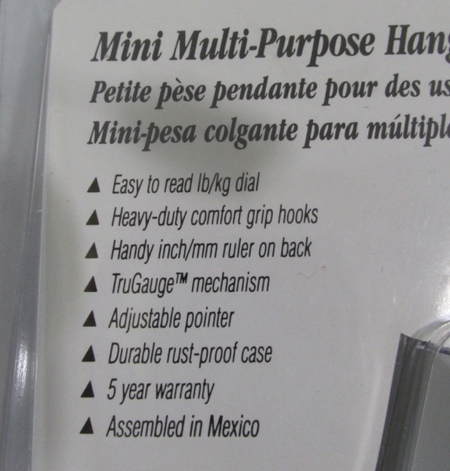 NEW Taylor Multi-Purpose Mini Hanging Scale Model 3025