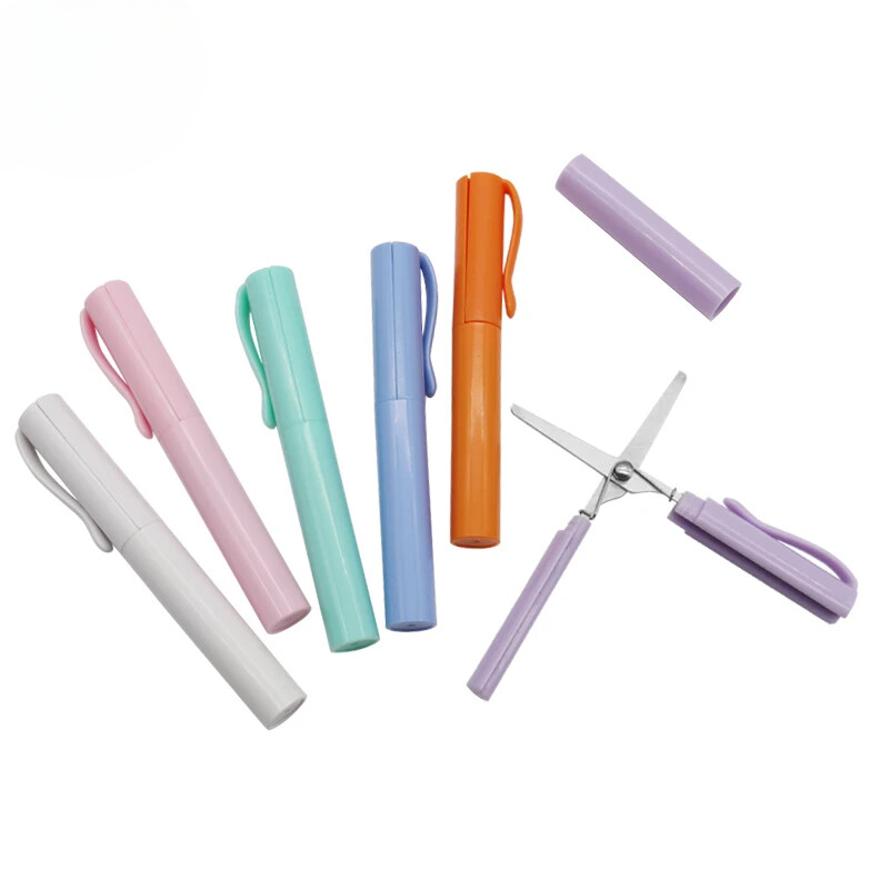 Portable Scissors Safe Folding Scissors DIY Multifunction Paper-Cutting Art Tool
