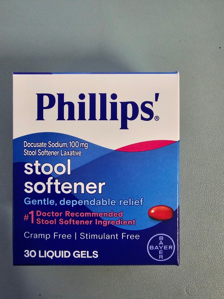 Phillips' Stool Softener  ( Docusate Sodium ) 30 Liquid Gels
