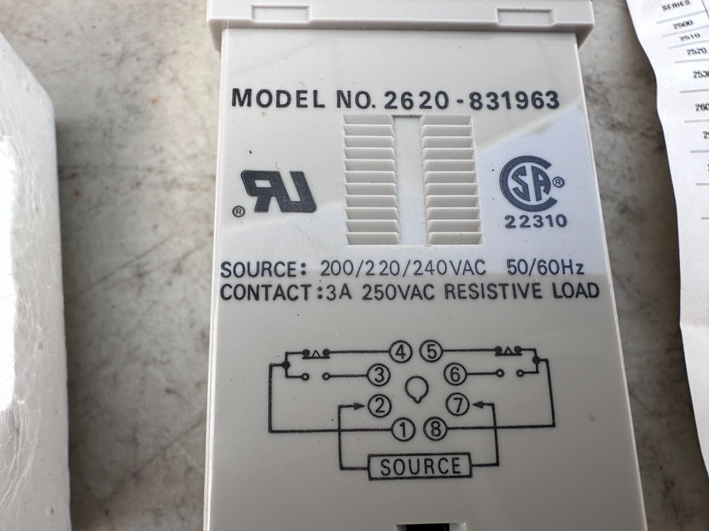 PS SYRACUSE ELECTRONICS Time Delay Relay 2620-831963