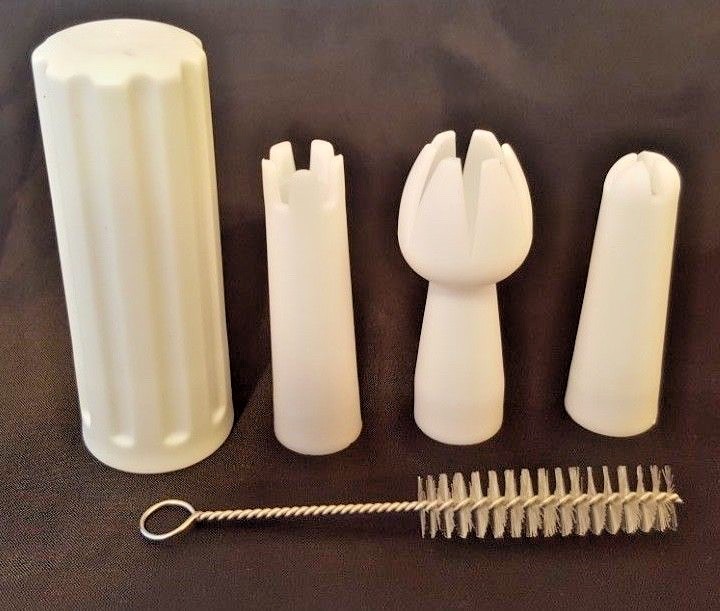 Whipped Cream Whipper parts 8g   Charger Holder, 3 Tips + brush BOX kit    PBXKT