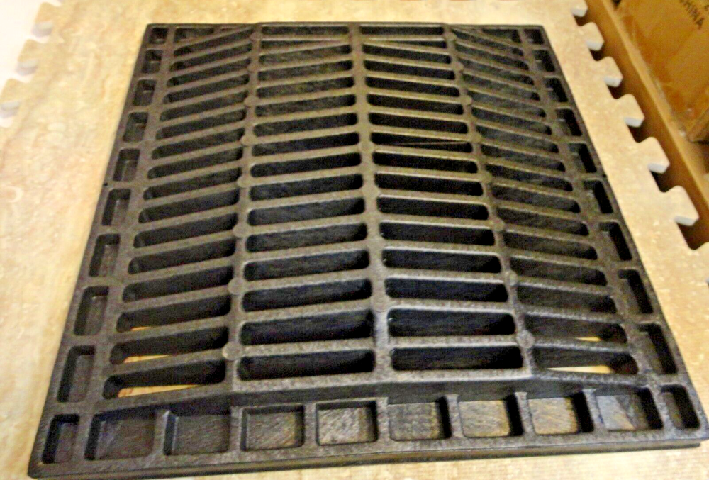 NDS 18 in. Black Square Polyolefin Drain Grate