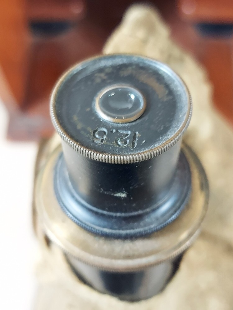 Antique 1915 Bausch&Lomb Optical Microscope With Box