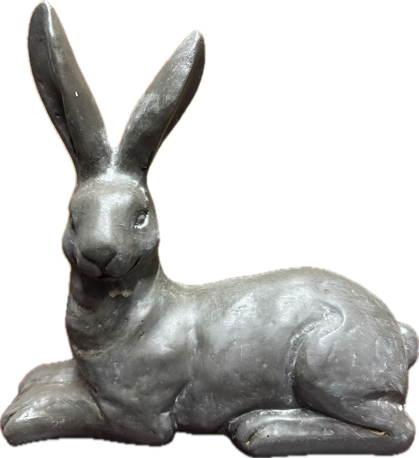 NEW Pottery Barn Essex Handcrafted Easter Bunny Sculpture Laying or Standing NWT