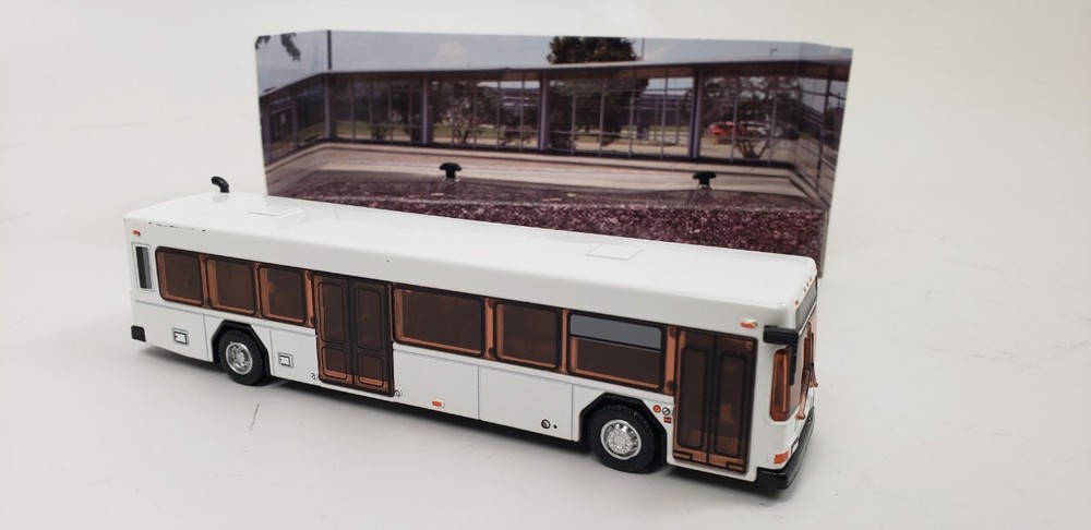 American low floor shuttle bus - blank white