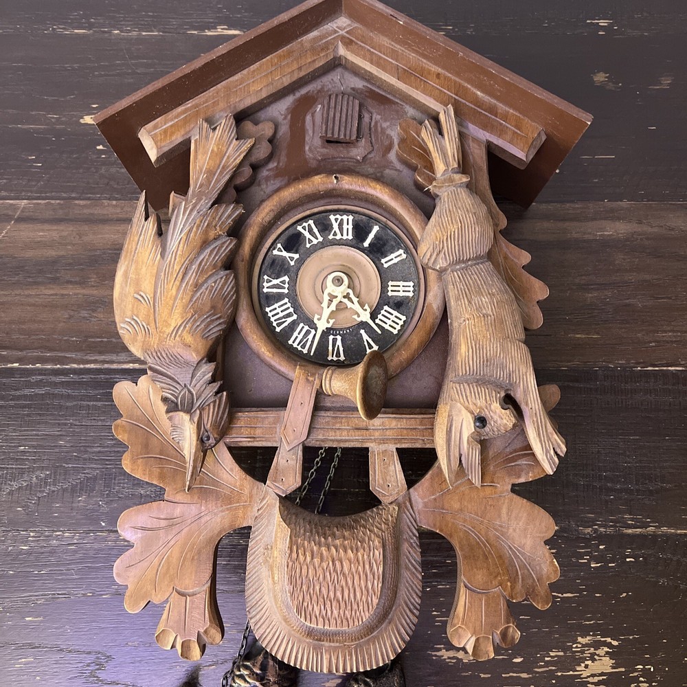 W Germany Wood Cuckoo Clock