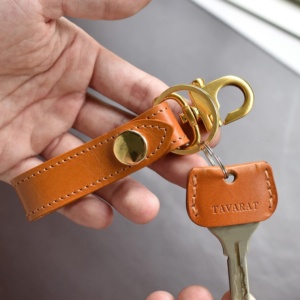 Leather Key Holder Himeji Leather Belt Loop Keychain