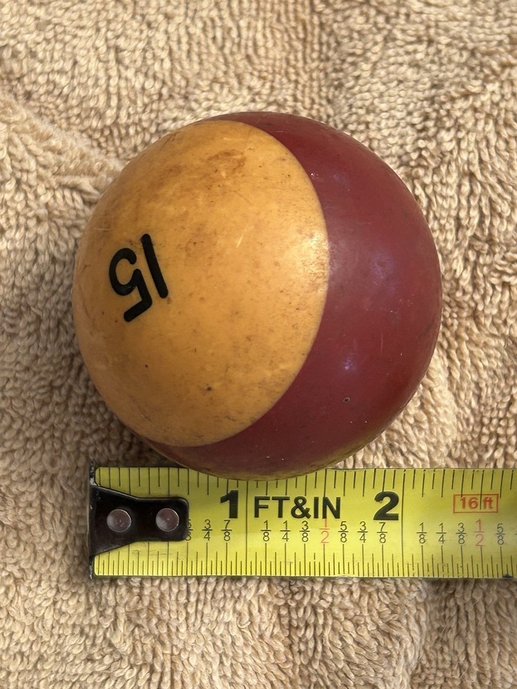 7 Billiard Pool Balls 2-1/8" With Box