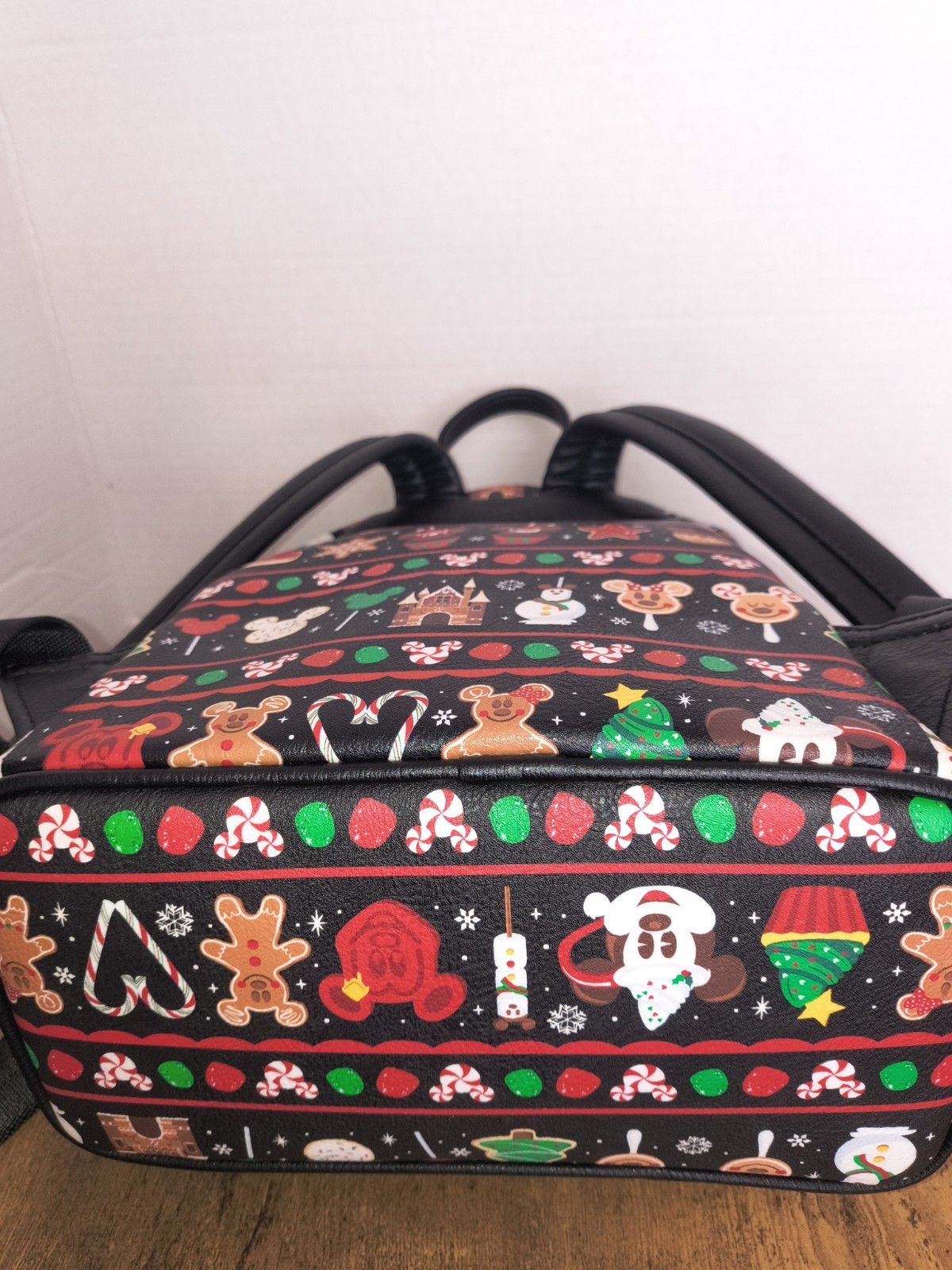 Loungefly Disney Parks Mickey & Minnie Christmas Holiday Snacks Mini Backpack