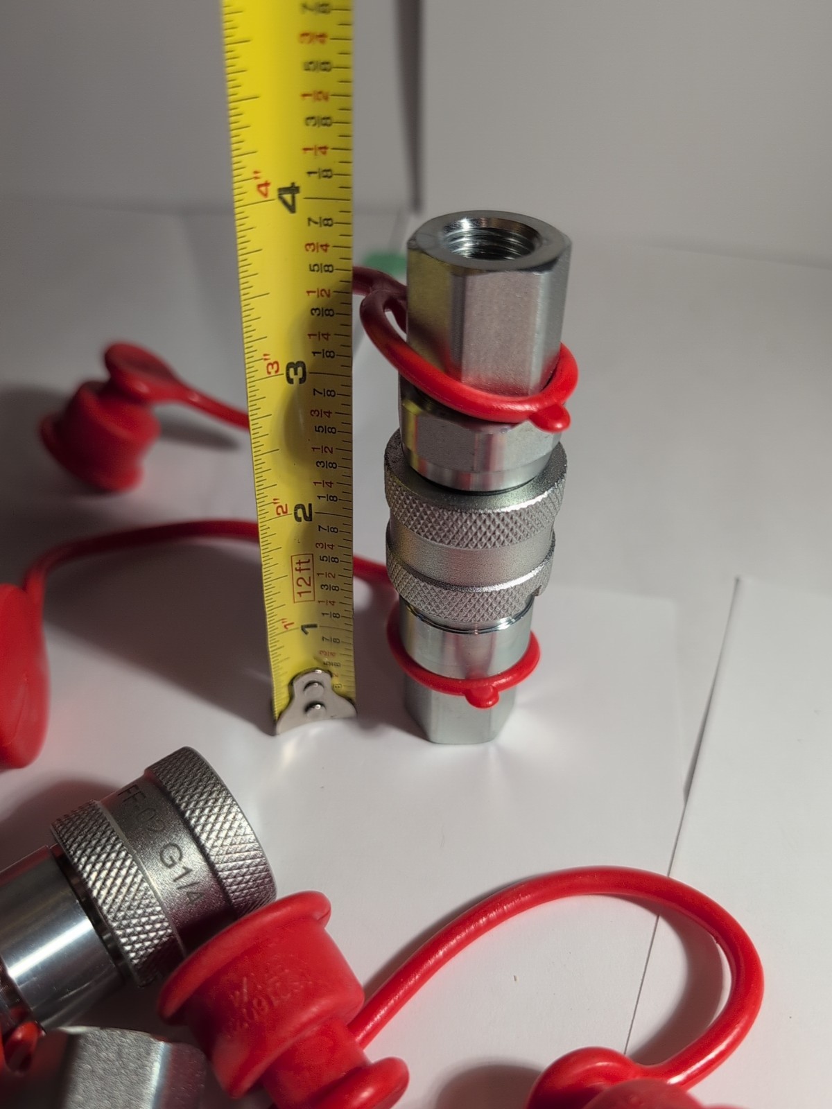 Chinese Mini Excavator Hydraulic Quick Connects Flat Face Set 1/4" For 2...